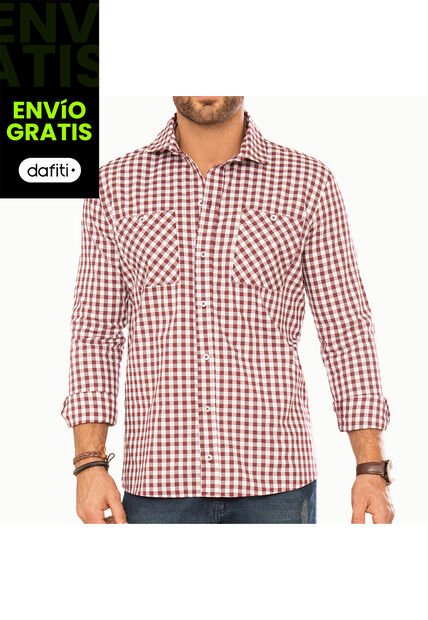 Camisa Juan Vino Para Hombre Croydon