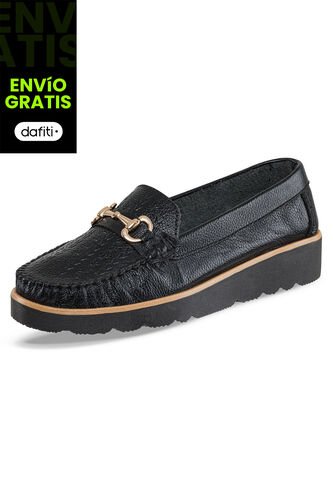 Mocasines Sheila Negro Para Mujer Croydon Croydon