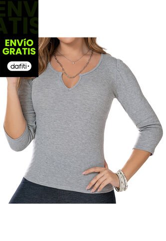 Blusa Adrii Gris Para Mujer Croydon Croydon
