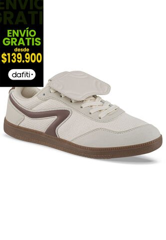 Tenis Urbanos Pedom Beige-Beige Croydon Para Mujer Croydon