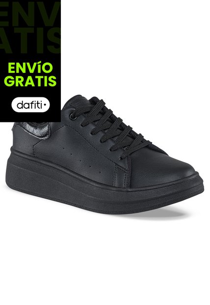 Tenis Urbanos Euforia Negro-Negro Croydon Para Mujer