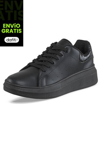 Tenis Siena Negro-Negro Para Mujer Croydon Croydon