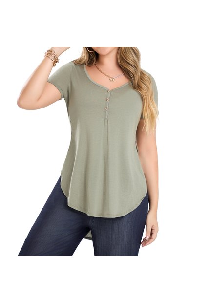 Blusa Anggy Verde Militar Croydon Para Mujer