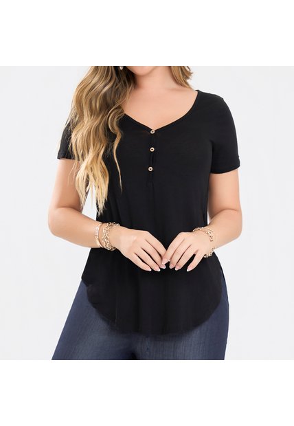 Blusa Anggy Negro Croydon Para Mujer
