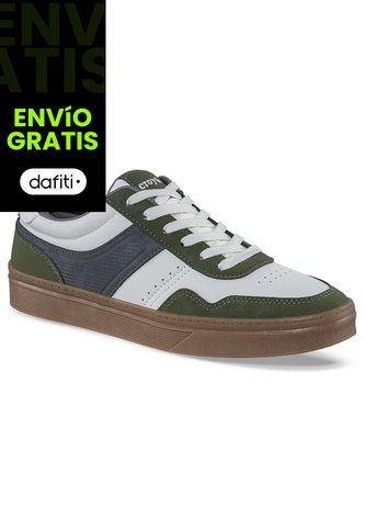 Tenis Casuales Hegol Beige-Verde Croydon Para Hombre Croydon
