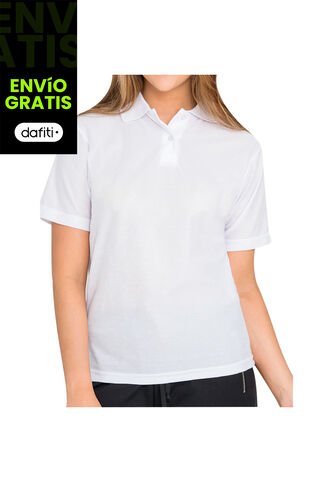 Camiseta Tipo Polo Blanco Para Hombre Y Mujer Croydon Croydon