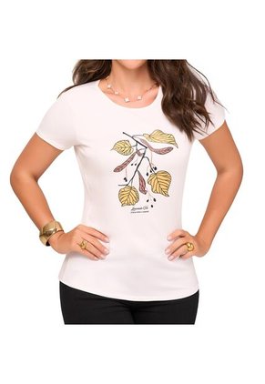 Camiseta Lavanda Marfil Croydon Para Mujer
