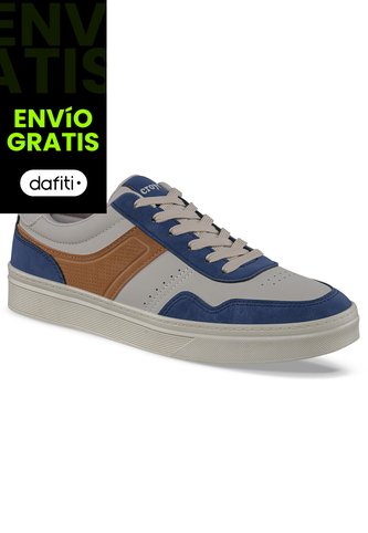 Tenis Casuales Hegol Beige-Azul Croydon Para Hombre Croydon