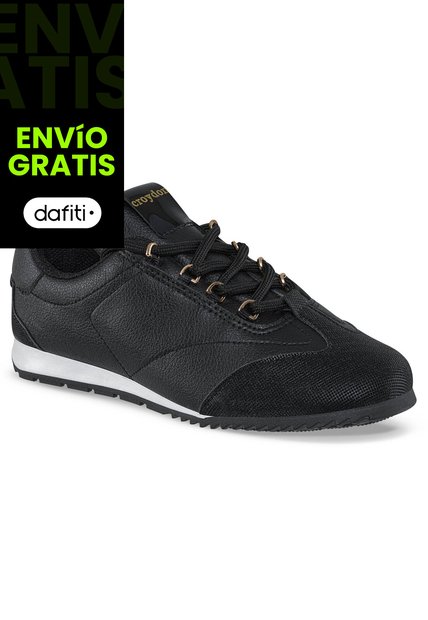 Tenis Urbanos Nayely Negro Croydon Para Mujer