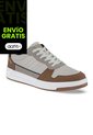 Tenis Casuales Titus Beige-Café Croydon Para Hombre de Croydon