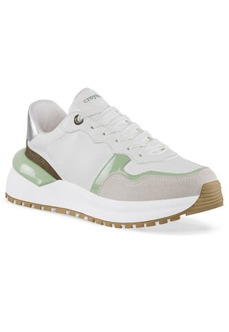 Tenis Urbanos Laudit Blanco-Verde Croydon Para Mujer Croydon