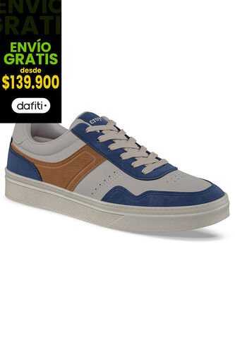 Tenis Casuales Hegol Beige-Azul Croydon Para Hombre Croydon