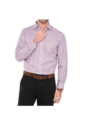 Camisa Ian Ml Rojo Croydon Para Hombre Croydon