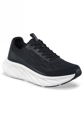Tenis Running Hebar Negro-Blanco Croydon Para Mujer
