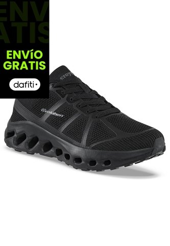 Tenis Running Garyk Negro-Negro Croydon Para Hombre Croydon