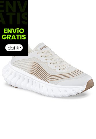 Tenis Running Cezod Beige Croydon Para Mujer Croydon