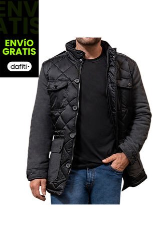 Chaqueta Gabe Negro-Gris Para Hombre Croydon Croydon