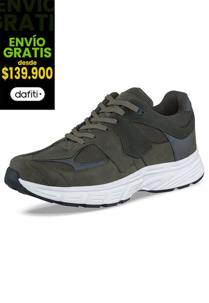 Tenis Urbanos Tyron Verde Militar Croydon Para Hombre