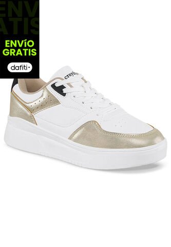 Zapatos Quasa Blanco-Oro Para Mujer Croydon Croydon