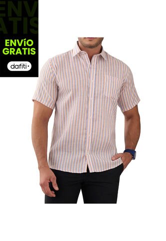 Camisa Mario Naranja Croydon Para Hombre Croydon