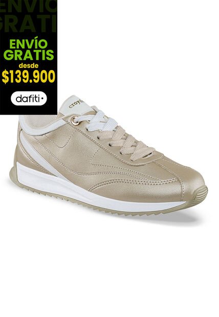 Tenis Urbanos Zaffira Oro Croydon Para Mujer