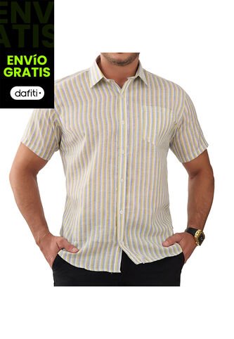 Camisa Mario Gris Croydon Para Hombre Croydon