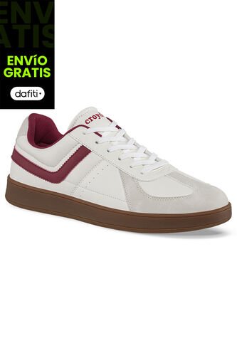 Tenis Pinal Blanco-Vino Para Hombre Croydon Croydon