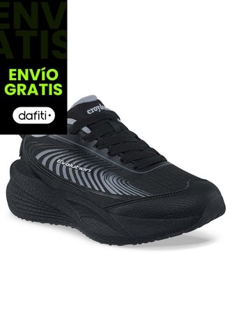 Tenis Running Syha Negro-Gris Croydon Para Niño Croydon