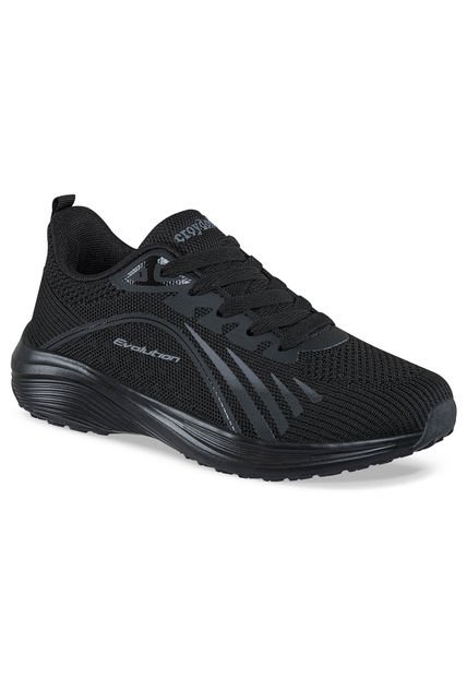 Tenis Running Kipa Negro Para Mujer Croydon