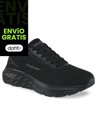 Tenis Running Datil Negro-Negro Croydon Para Hombre Croydon