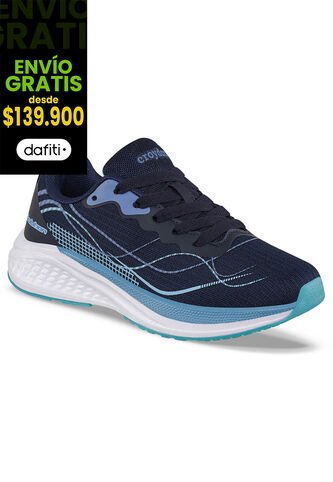 Tenis Running Zuni Azul Osc Croydon Para Niño Croydon