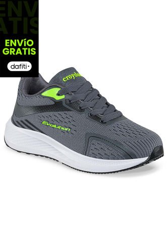 Tenis Running Quat Gris Osc Para Niño Croydon Croydon