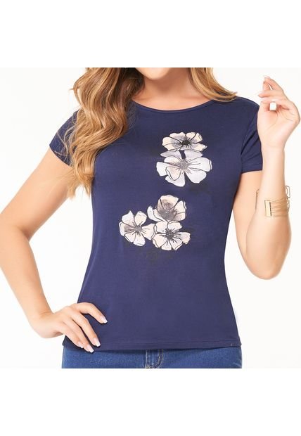 Camiseta Maia Azul Osc Para Mujer Croydon