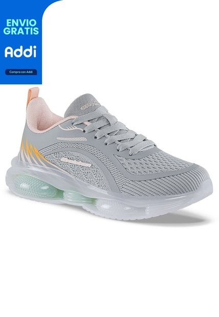 Tenis Running Lumo Gris Osc Croydon Para Mujer