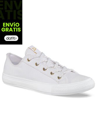 Zapatos School Cake Blanco-Blanco Para Mujer Croydon Croydon