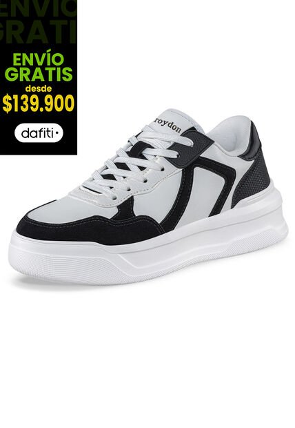 Tenis Casuales Danz Blanco-Negro Croydon Para Mujer