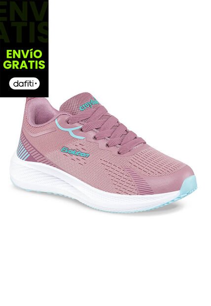 Tenis Running Tarol Rosa Para Niña Croydon