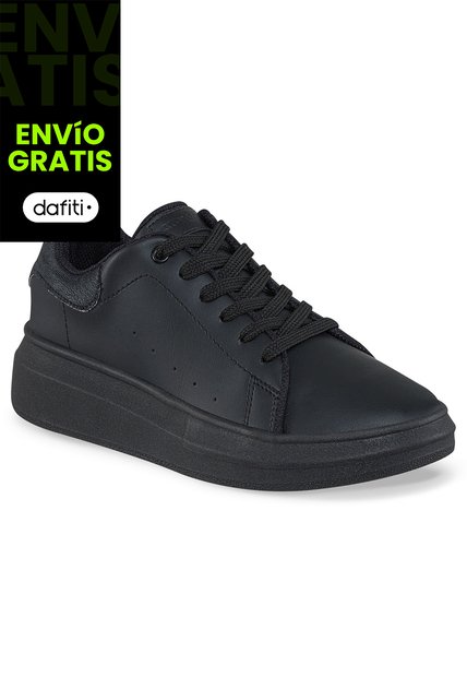 Tenis Urbanos Bera Negro-Negro Croydon Para Mujer