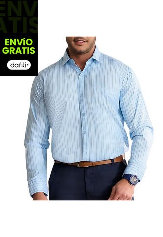 Camisa Bruno Azul Celeste Croydon Para Hombre Croydon