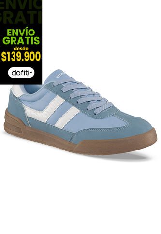 Tenis Casuales Lizon Azul Croydon Para Mujer Croydon