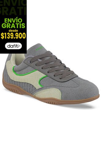 Tenis Casuales Zebar Gris Croydon Para Mujer Croydon