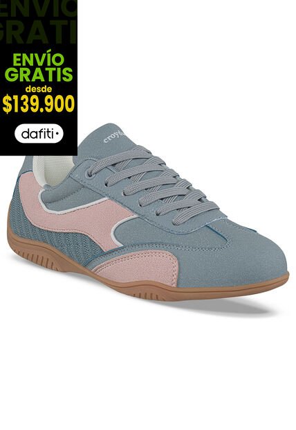 Tenis Casuales Zebar Azul Croydon Para Mujer