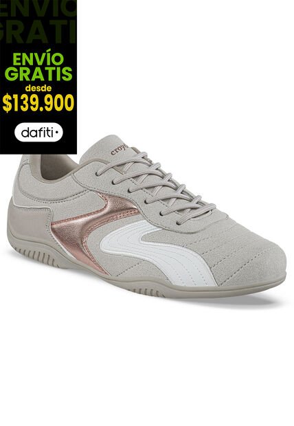 Tenis Urbanos Sevop Beige Croydon Para Mujer