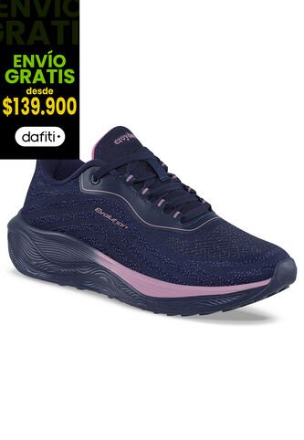Tenis Running Seph Azul Osc-Fucsia Croydon Para Mujer Croydon