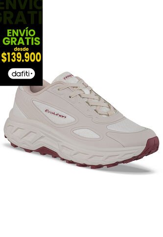 Tenis Trail Running Kimeq Beige Croydon Para Mujer Croydon