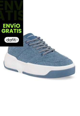 Tenis Casuales Laspo Azul Croydon Para Mujer Croydon
