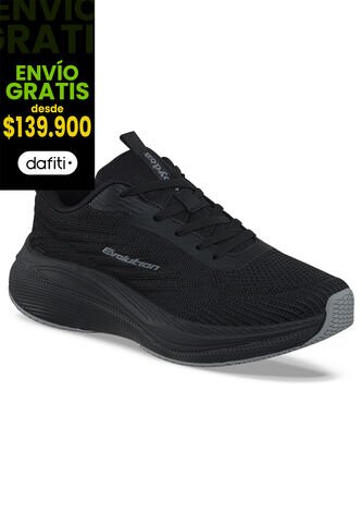 Tenis Running Yebar Negro-Negro Croydon Para Hombre Croydon