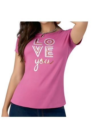 Camiseta More Fucsia Croydon Para Mujer Croydon