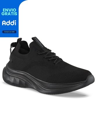 Tenis Para Caminar Sonivo Negro-Negro Croydon Para Hombre Croydon