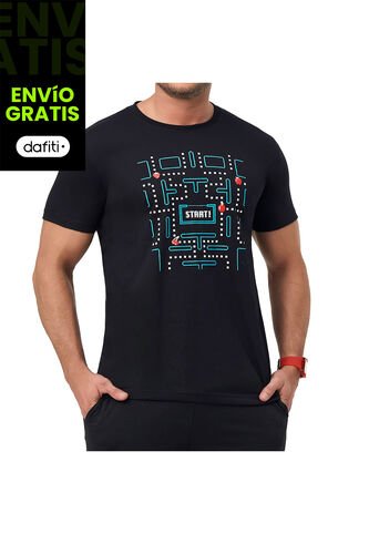 Camiseta Start Negro Croydon Para Hombre Croydon